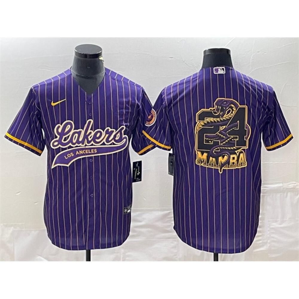 Collector's Item Official Men's LAL #24 Mamba Purple Basketball Jersey