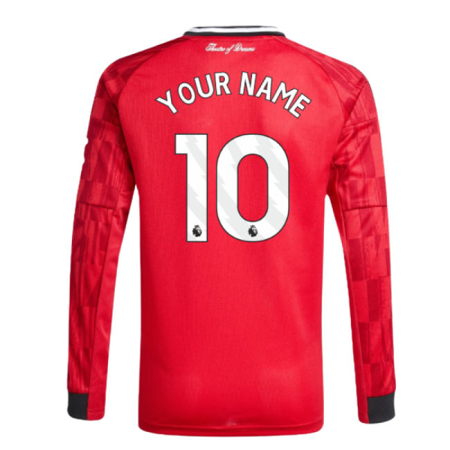 Authentic 2025-2026 Man Utd Premier League Home Jersey (Kids)