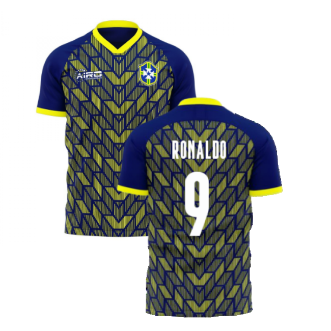 RONALDO 9 Licensed Copy Brazil Concept Fan Shirt for Adults