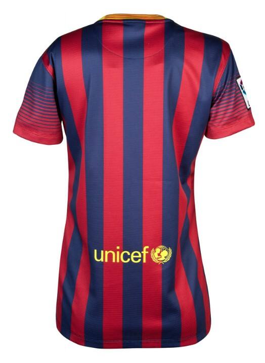 13-14 Barcelona Home Womens Jersey Shirt - Official Replica 823