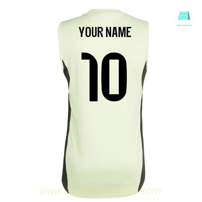 2025-2026 Real Madrid Sleeveless Training Jersey (Almost Lime) (Your Name)