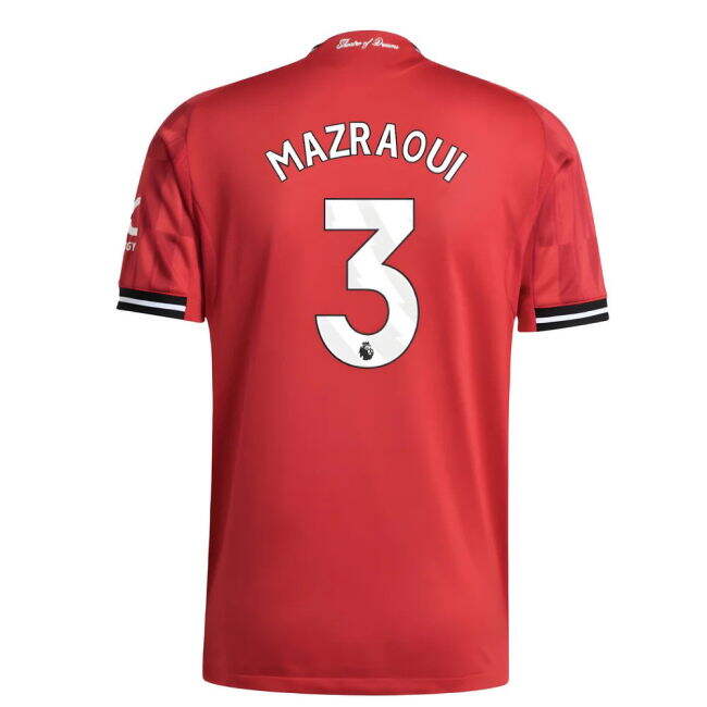 2025-2026 Man Utd Authentic Home Shirt (Mazraoui 3) - game day