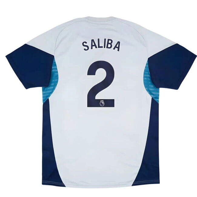 Adult 2025-2026 Arsenal Training Shirt (Grey Two) (Saliba 2)