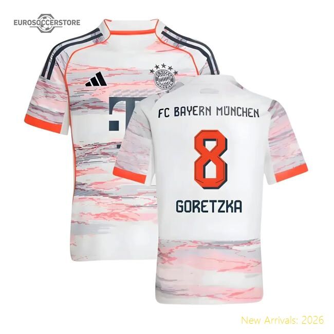 2025-2026 Bayern Munich Away Jersey (kids) (goretzka 8) - Great Value