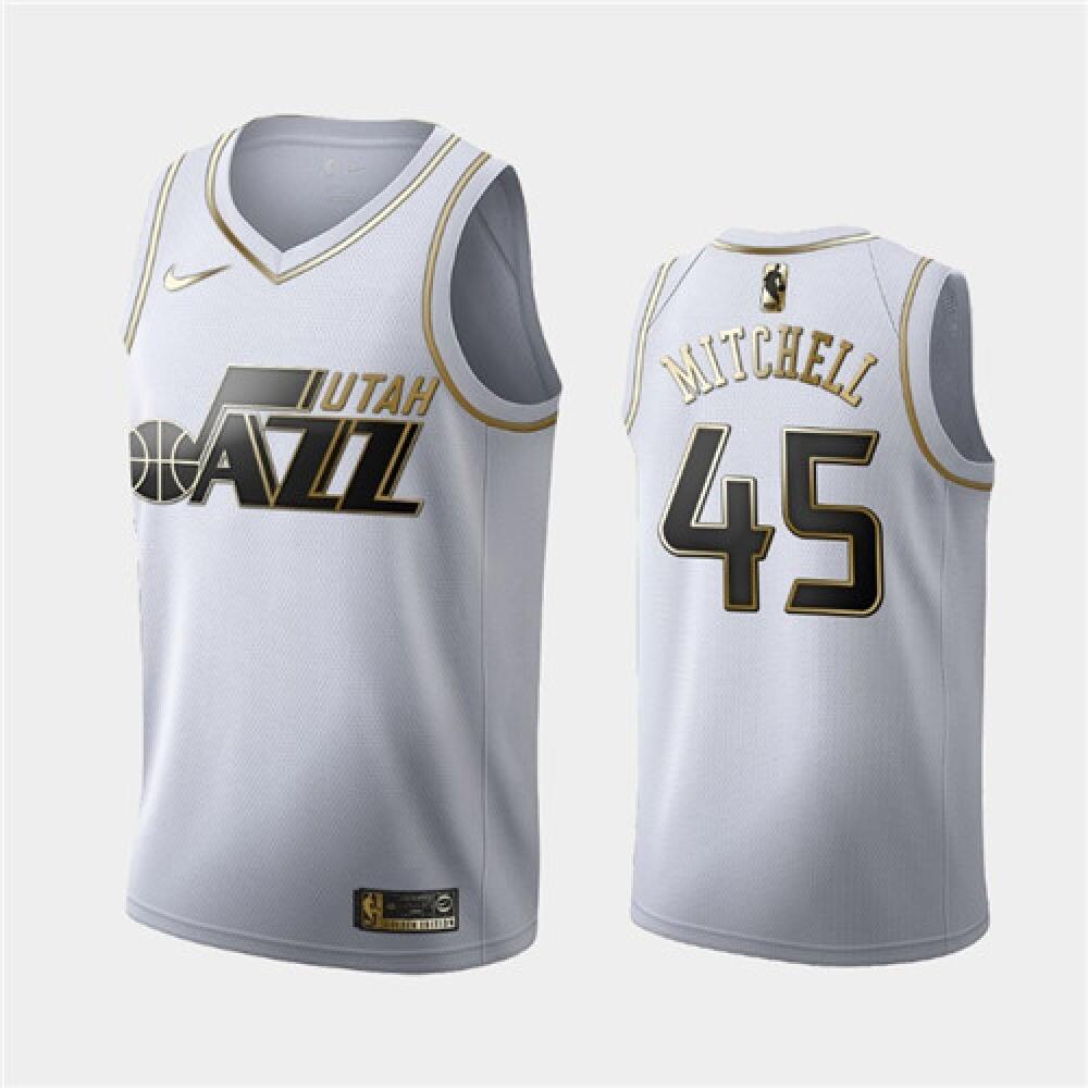 Game-Ready Men's Utah Jazz #45 Donovan White Basketball Jersey