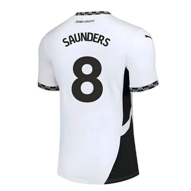 Derby Derby County Home Shirt Kids Saunders #8 High Performance Co...