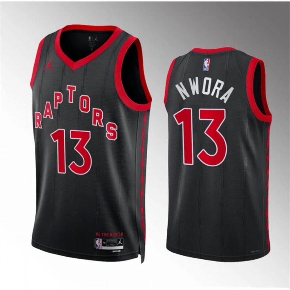 Professional Grade Men's TOR #13 Jordan Black Basketball Jersey