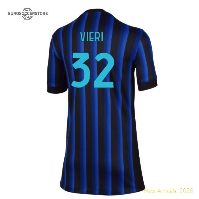 2025-2026 Inter Milan Home Elite Jersey Vieri Adidas Climacool