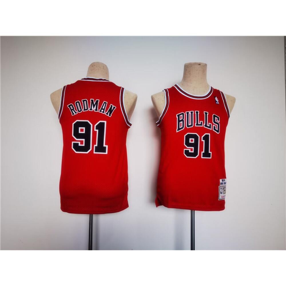 91 Chicago Bulls Red Jersey - - Fan Favorite