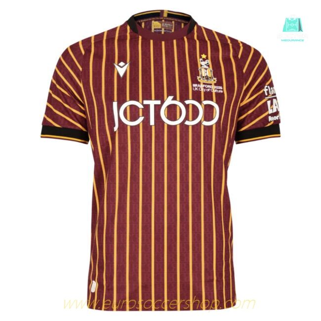 2025-2026 Bradford City Home Shirt (Your Name)