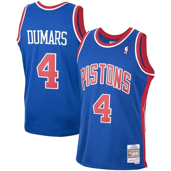 Joe Dumars DET Professional Team Jersey - Blue - Licensed Product