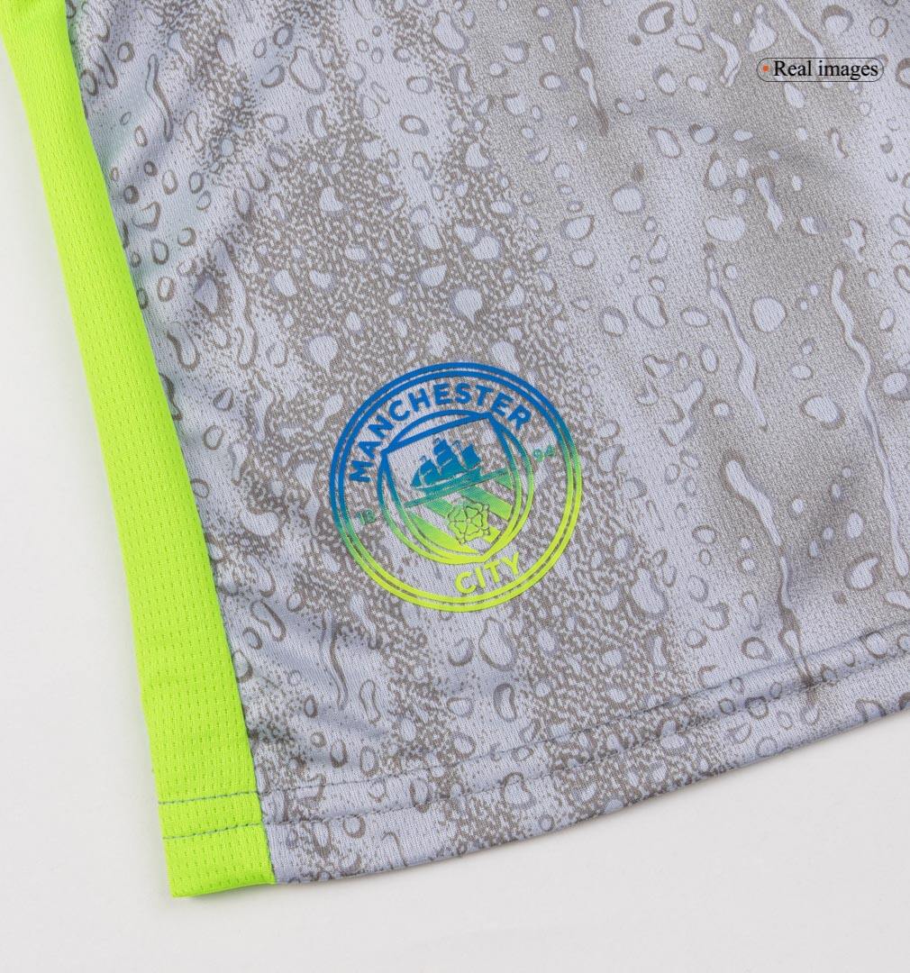 Manchester City Third Away Kids Soccer Jerseys Full Kit 2025/26