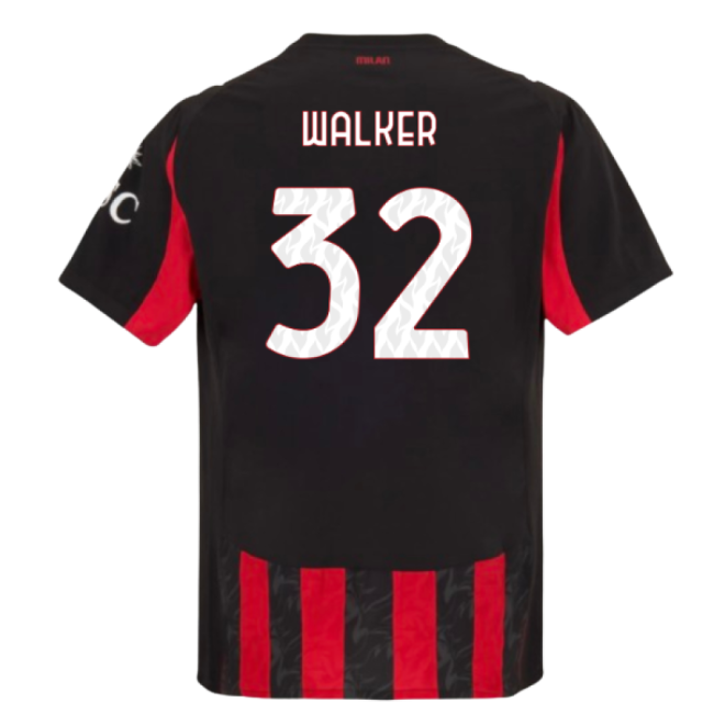 AC Milan 2025-2026 Home Jersey - Adult #98