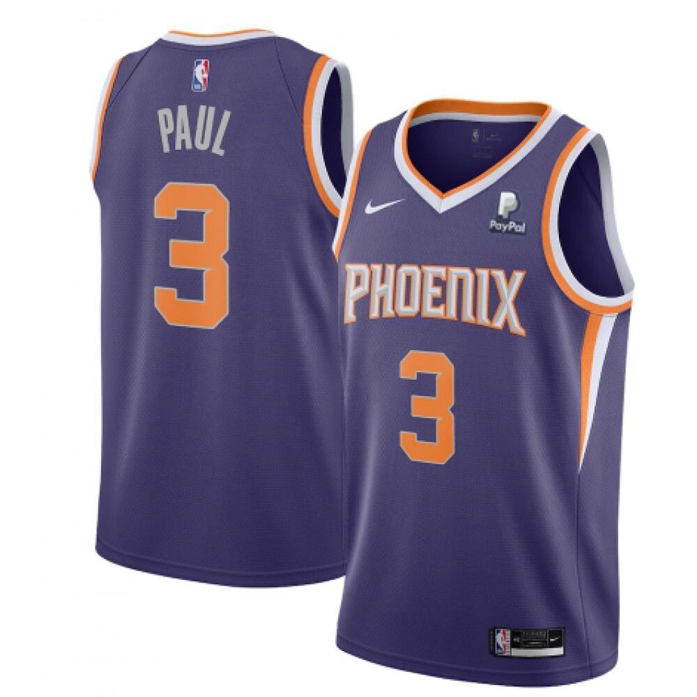 Collector's Item Elite Men's Phoenix Suns #3 Chris Purple Basketball Jersey