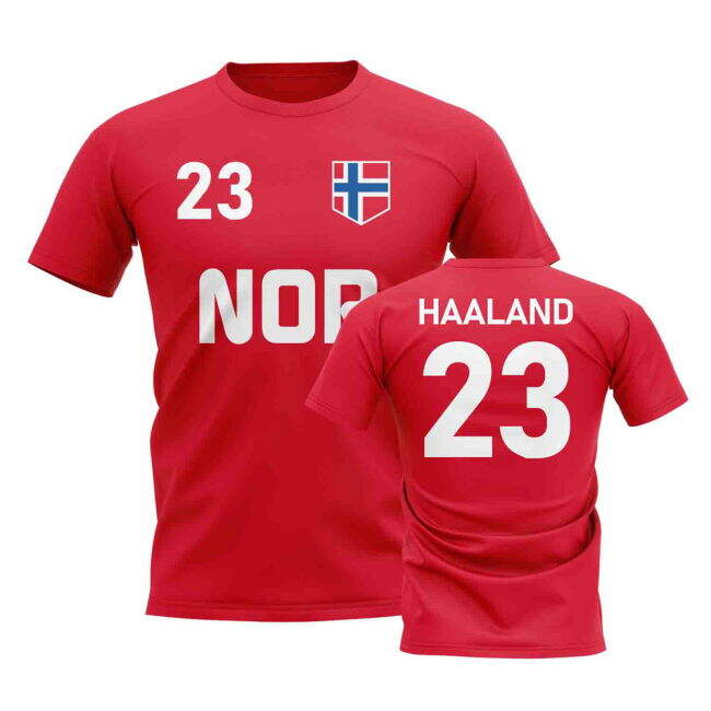 Erling Haaland Country Code Hero T-Shirt (Red) Performance