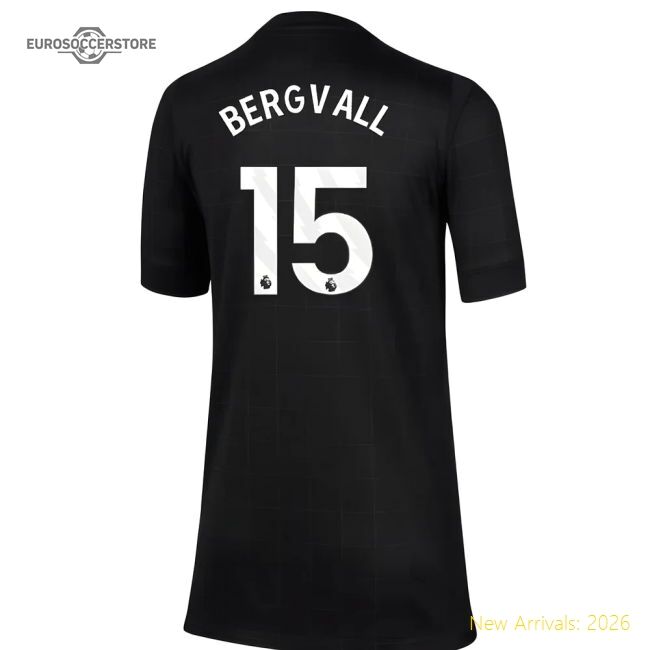 Elite 2025-2026 Spurs Away Shirt (kids) (bergvall 15) - Match Day Jersey