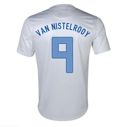 2013 Netherlands 9 Van Nistelrooy Away White Jersey Shirt - Official