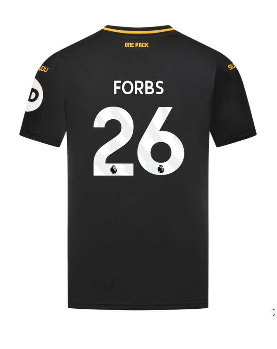 Wolverhampton Wanderers 24-25 Season Away FORBS 26 Football Jersey