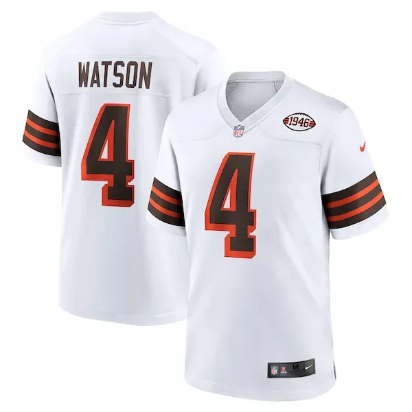 None Deshaun Watson Game Jersey - White | NFL Player Jersey | NFL Foot