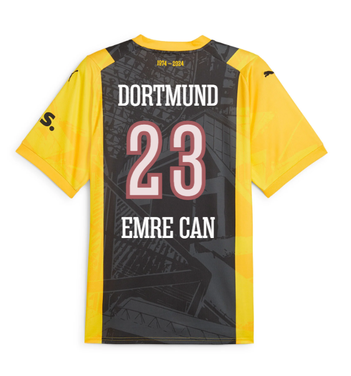 EMRE CAN's Borussia Dortmund 50th Anniversary Special Edition Jersey for the 23-24 season.