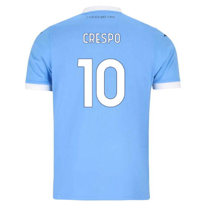 Official Licensed Lazio Lazio Home Shirt Kids Crespo #10 New Relea...