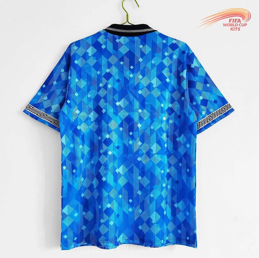 England season 1990 FIFA World Cup Alternate Blue Soccer Uniform