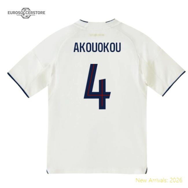 Top-Quality 2025-2026 Olympique Lyon Home Shirt (Kids) (Akouokou 4)