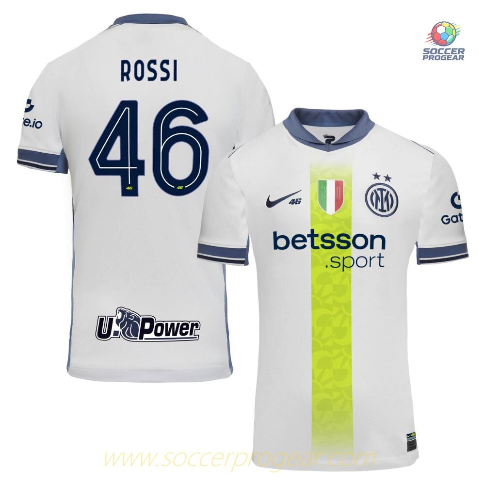 Inter Milan Away Team Soccer Jersey 2024-2025 Season Rossi Special Edition VR46