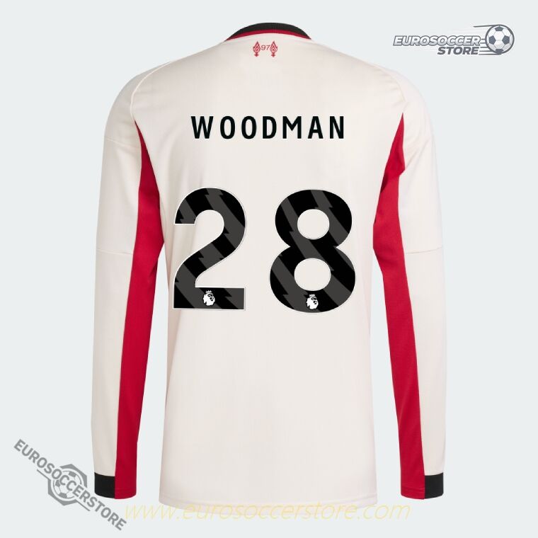 Away Long Sleeve Liverpool Jersey WOODMAN 25-26 Version 28