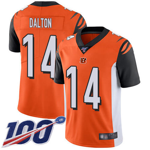 NFL Cincinnati Bengals Andy Dalton #14 Orange Alternate Limited Jersey