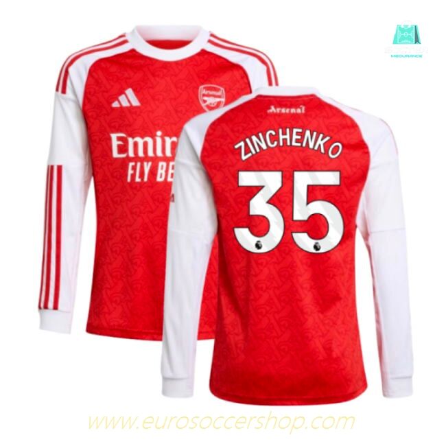 2025-2026 Arsenal Long Sleeve Home Shirt (Kids) (Zinchenko 35)
