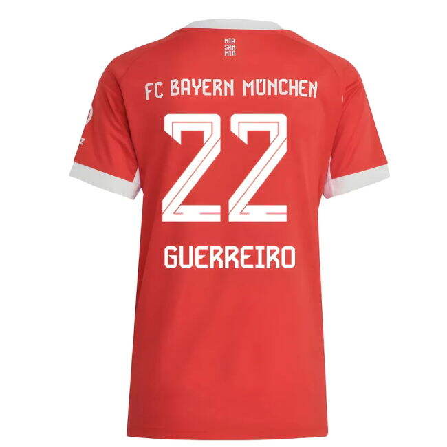 Ultra Comfort Bayern Bayern Munich Home Shirt Womens Guerreiro #22...