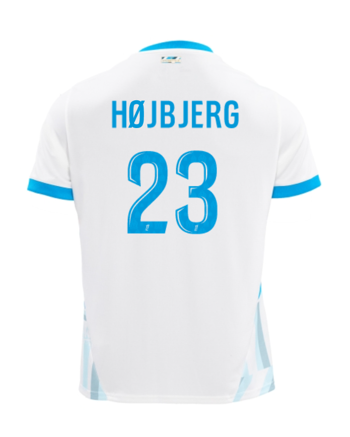 Marseille Home HØJBJERG 23 Jersey for the 24-25 Season