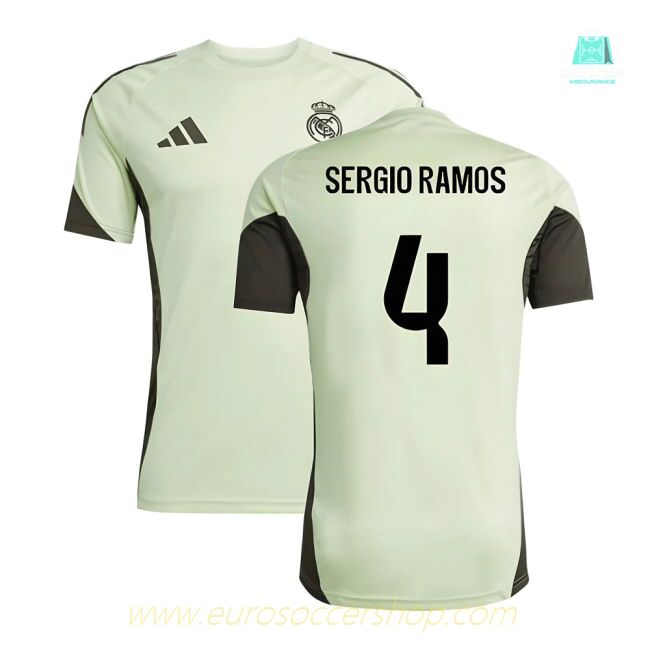 2025-2026 Real Madrid Training Jersey (Almost Lime) (Sergio Ramos 4)