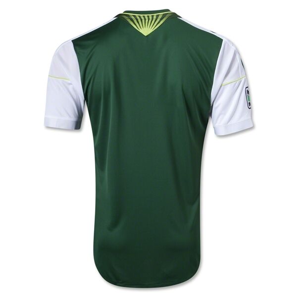 2013 Portland Timbers Home GreenWhite Soccer Jersey Shirt - Official