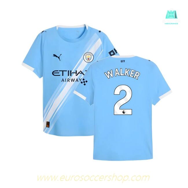 2025-2026 Man City Authentic Home Shirt (Walker 2)