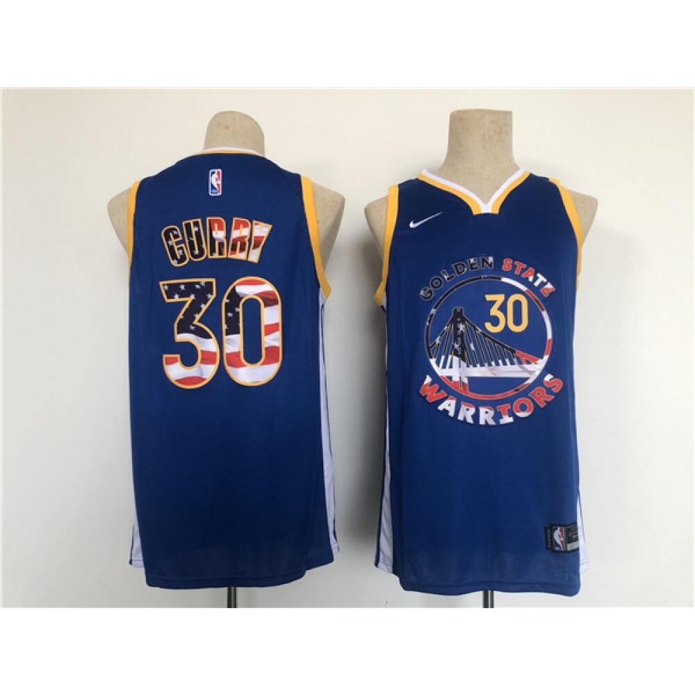 High-Quality Stephen Curry30 Golden State Warriors Blue Jersey -
