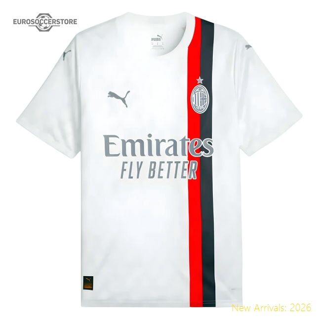 Ac Milan Match-ready Away Jersey Italian League Performance Fabric