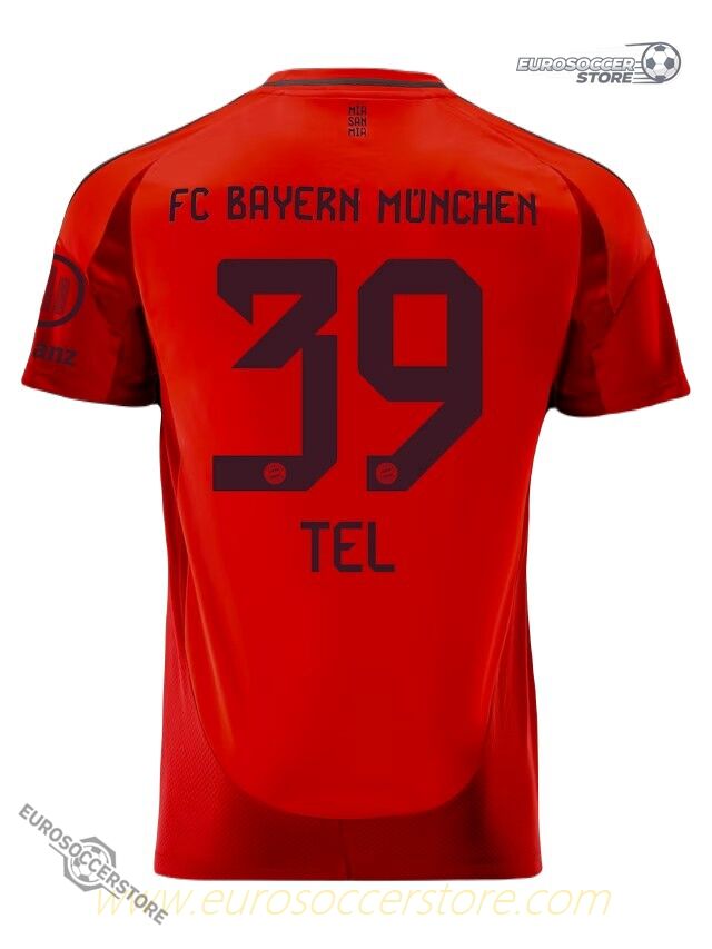 Bayern Munich Tel 39 Home Jersey for the 24-25 season