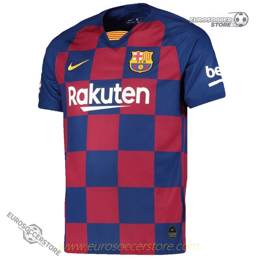 Barcelona's 19-20 Home Jersey featuring MESSI with the number 10