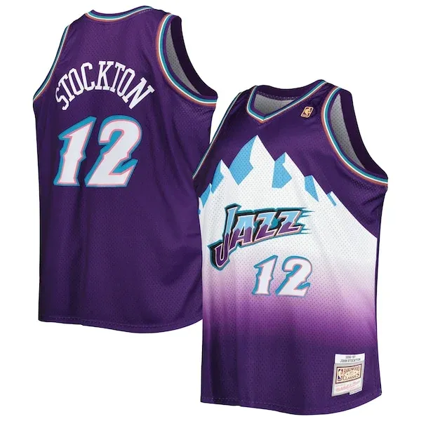 John Stockton UTA Swingman Jersey - fashionable Basketball game-day