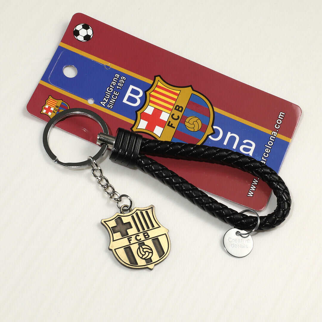 Barcelona Logo Soccer Key Chain Authentic Kit