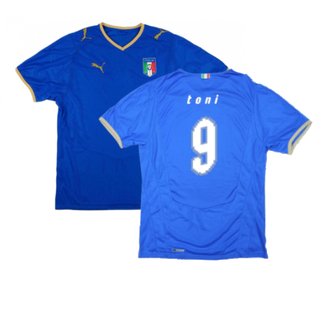 Official 2008-2009 Italy EURO Home Shirt (Toni 9)