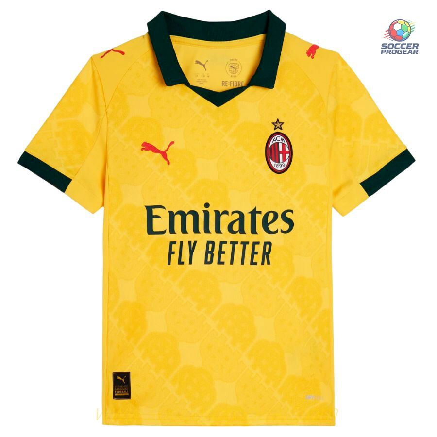 AC Milan Third Youthren's Football Jersey 2025-26 Edition