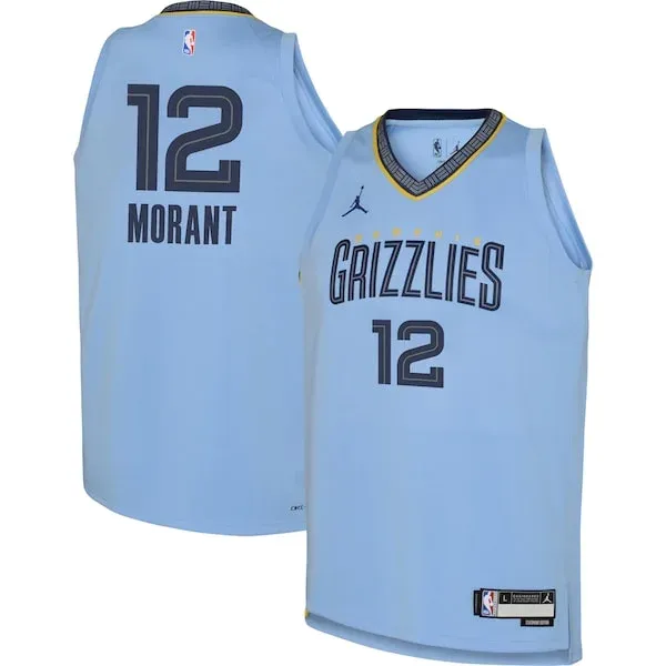Ja Morant MEM Swingman Jersey - premium authentic-jersey - Blue
