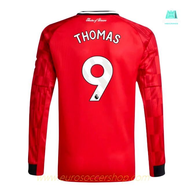 2025-2026 Man Utd Long Sleeve Home Shirt (Kids) (Thomas 9)