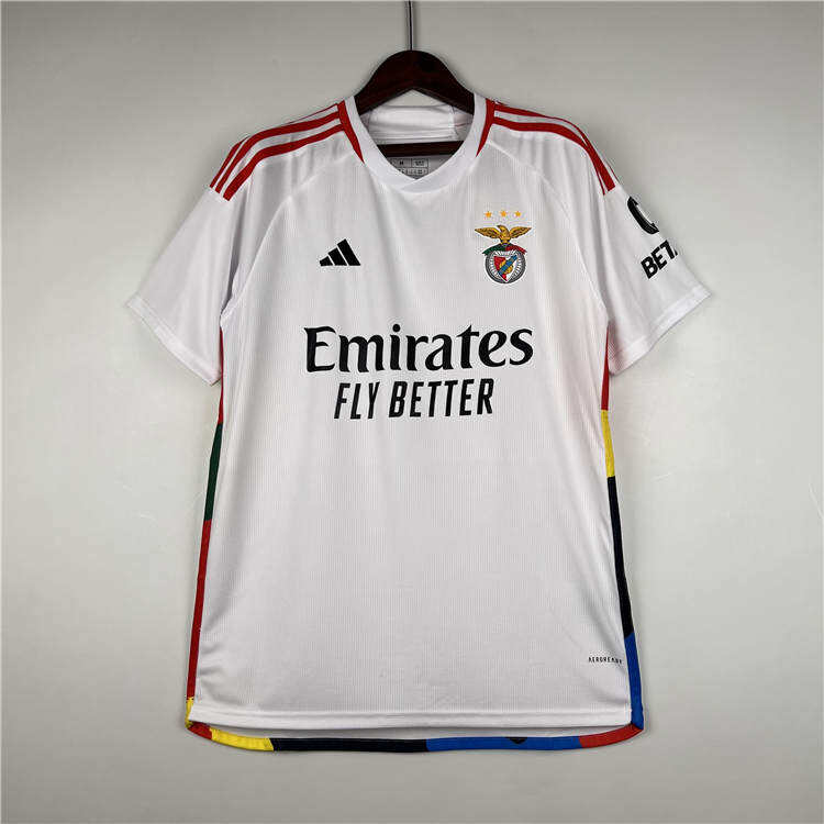 Benfica 2324 Third White Soccer Jersey Football Shirt - Official