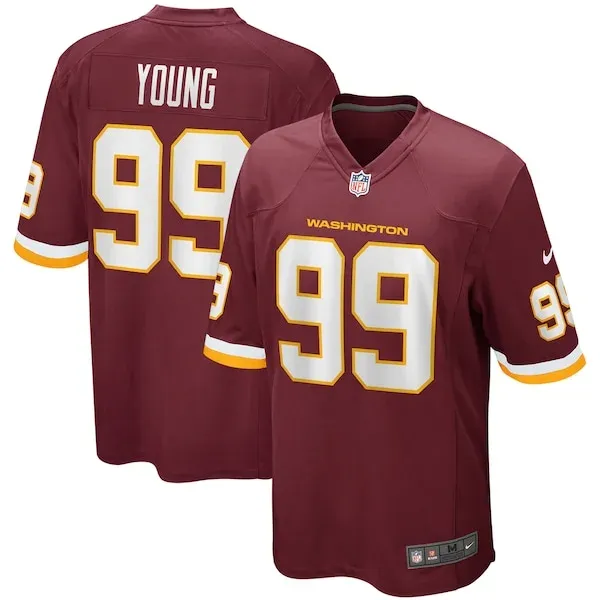 Performance None Game Jersey - Premium Burgundy NFL Fan Jersey | Ga...