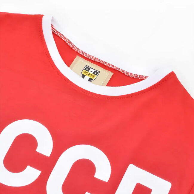 Soviet Union (CCCP) 12th Man T-Shirt - Red/White Ringer