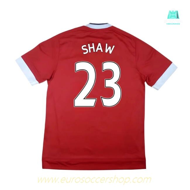 Manchester United 2015-16 Home Shirt (Mint) (Shaw 23)